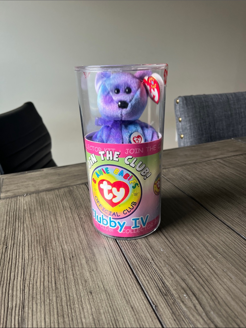 Ty Purple Iridescent Clubby IV Beanie Baby Plush